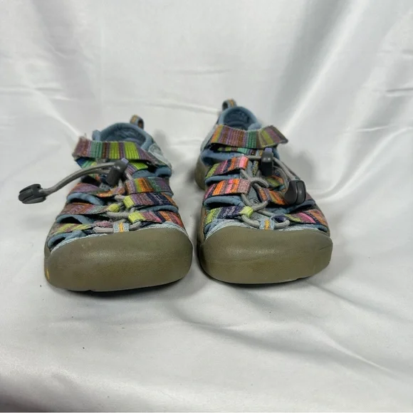 Keen Newport H2 Youth Sandals Rainbow Webbing Water Hiking Outdoor 12 Washable - Picture 8 of 12